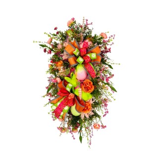 Large Designer Spring Easter Floral Door Swag